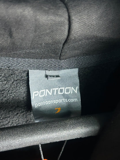 Pontoon Big Logo Black Hoodie - Large