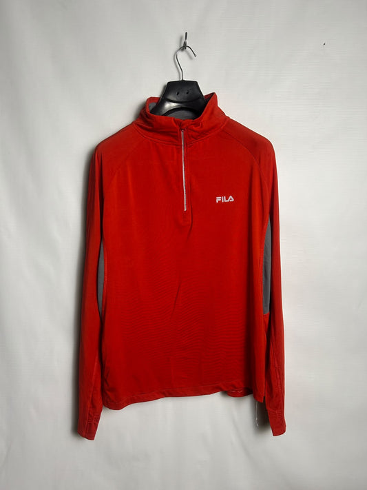 Fila Red Half Zip Upper - Large