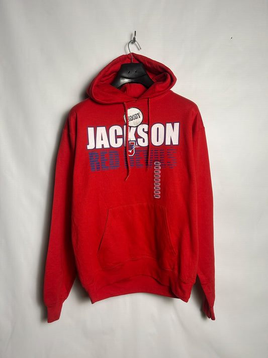 Hanes Big Logo Red Hoodie - Small