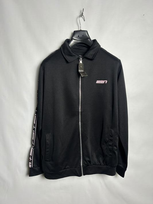 Boohoo Man Black Zip Upper - Small