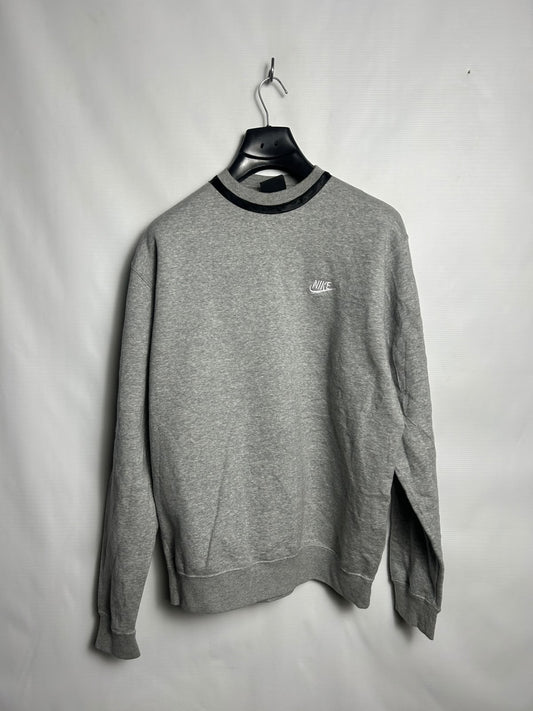 Nike Grey Round Neck Upper - Medium