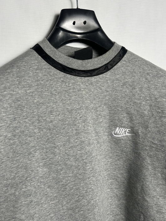 Nike Grey Round Neck Upper - Medium