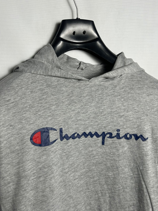 Champion Big Logo Grey Hoodie - XL
