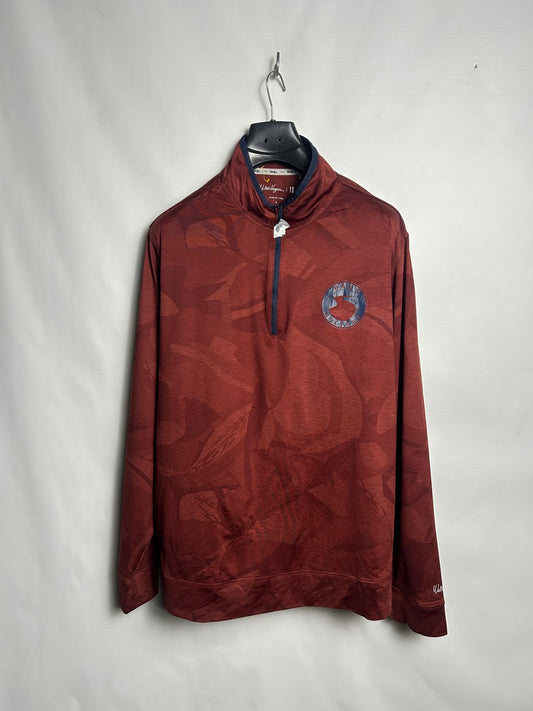 Walter Hagen Red Half Zip Upper - Large