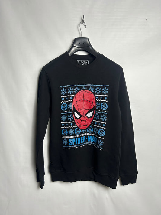 Marvel Big Logo Black Round Neck - Small