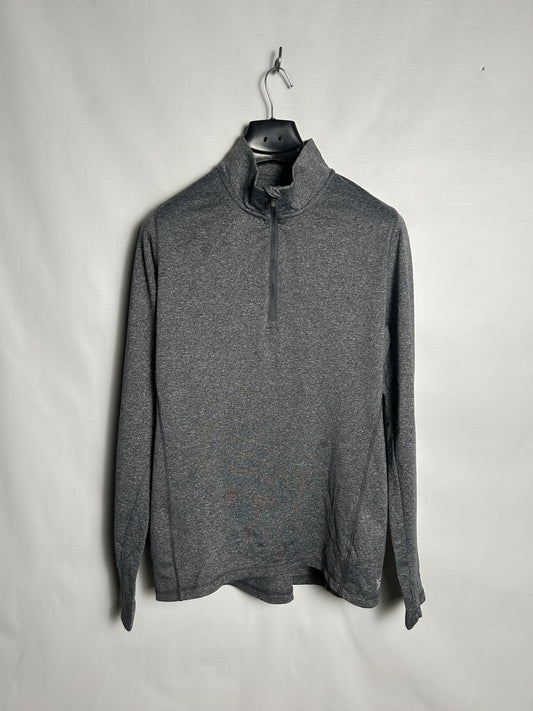 Reebok Grey Half Zip Upper - Large