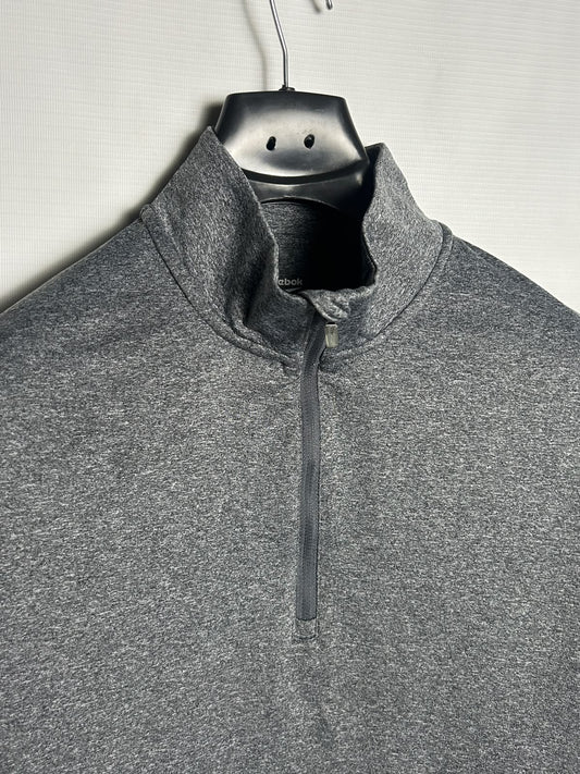 Reebok Grey Half Zip Upper - Large