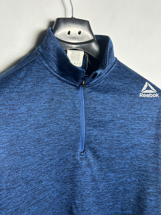 Reebok Blue Half Zip Upper - Small
