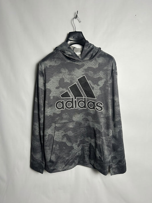 Adidas Big Logo Grey Hoodie - XL