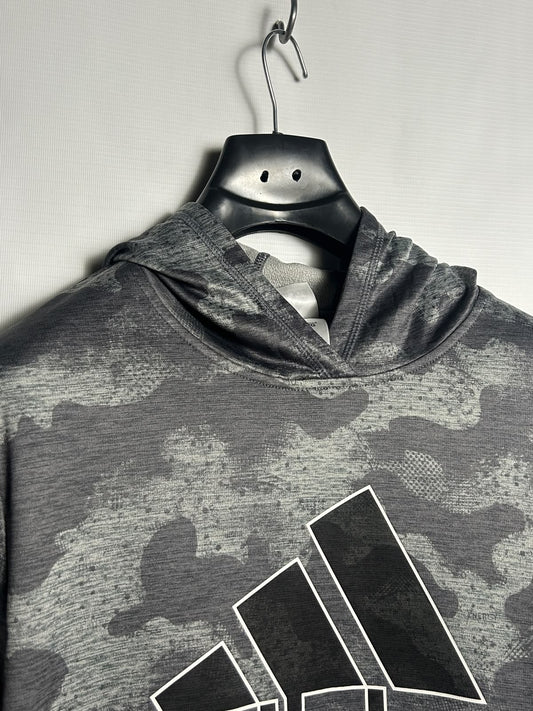 Adidas Big Logo Grey Hoodie - XL