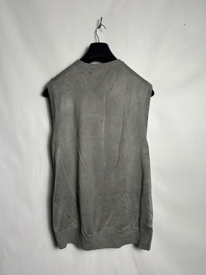 Linea Uomo Grey V Neck Sando Upper - Medium