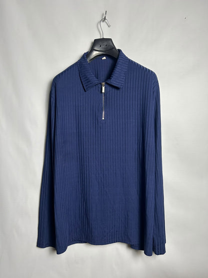 Blue Polo Half Zip Upper - XL