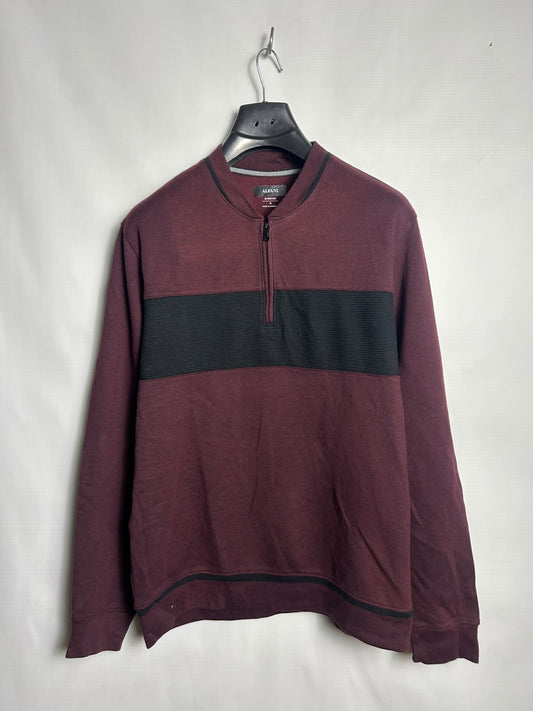 Alfani Maroon Half Zip Upper - Medium
