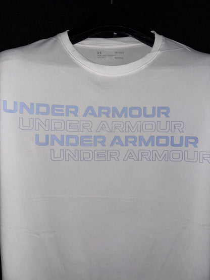 Under Armour Light Blue/White Round Neck - Large