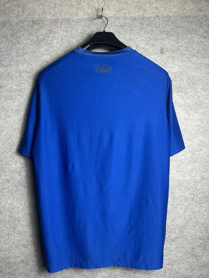 Under Armour Fitted Ultramarine Blue Round Tee - XL