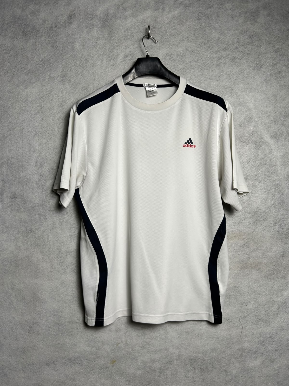 Adidas Climalite White Round Neck - Large