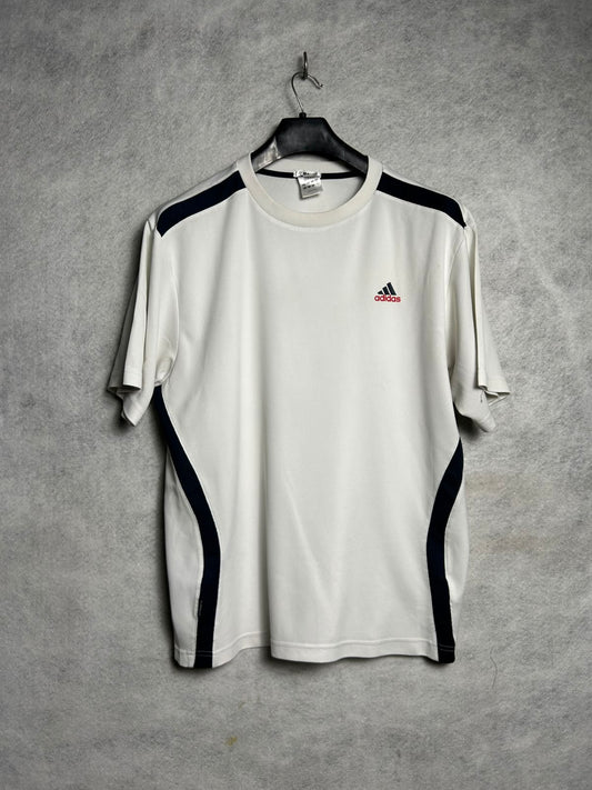 Adidas Climalite White Round Neck - Large