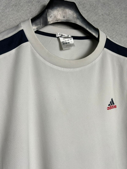 Adidas Climalite White Round Neck - Large