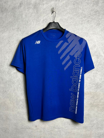 New Balance Big Logo Blue Round Neck - Medium