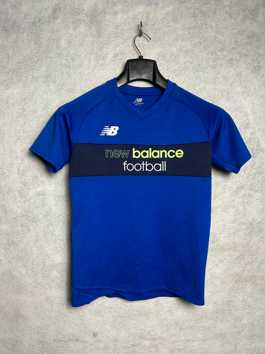 New Balance Football Big Logo Blue V Neck - Small