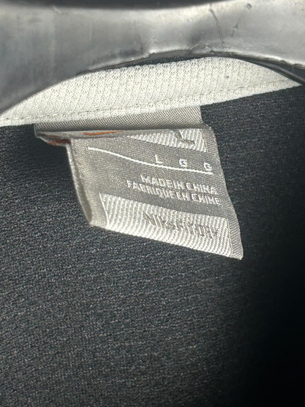 Nike Black And White Polo - Large