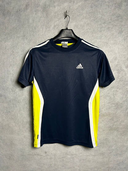 Adidas Blue And Yellow Climalite Round Neck - Nedium