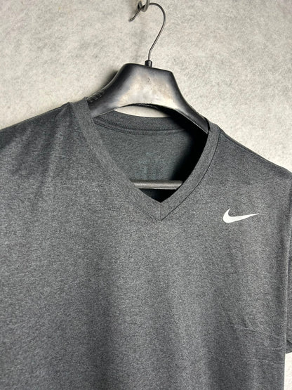 Nike Grey Dri Fit Round Neck - Large