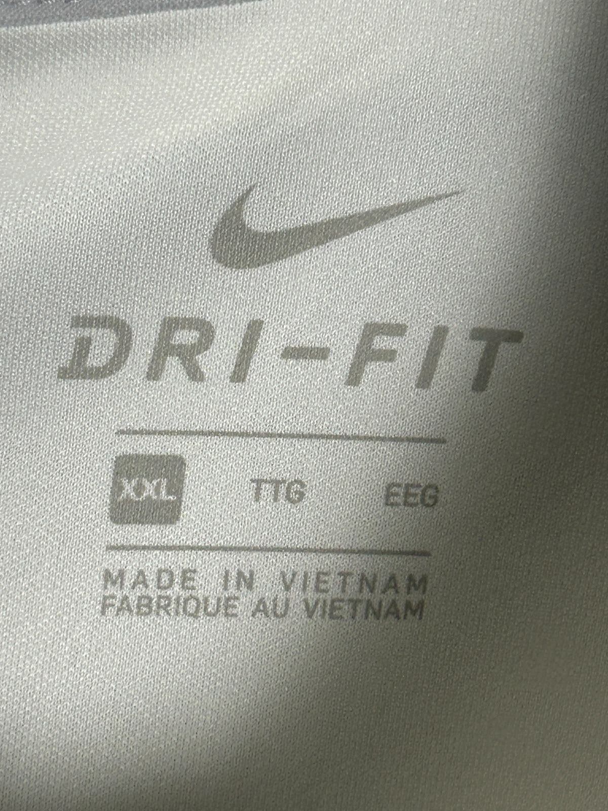Nike Dri Fit White Polo - XXL
