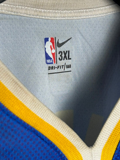 Nike Blue Big Logo Goldenn State V Neck - 3XL