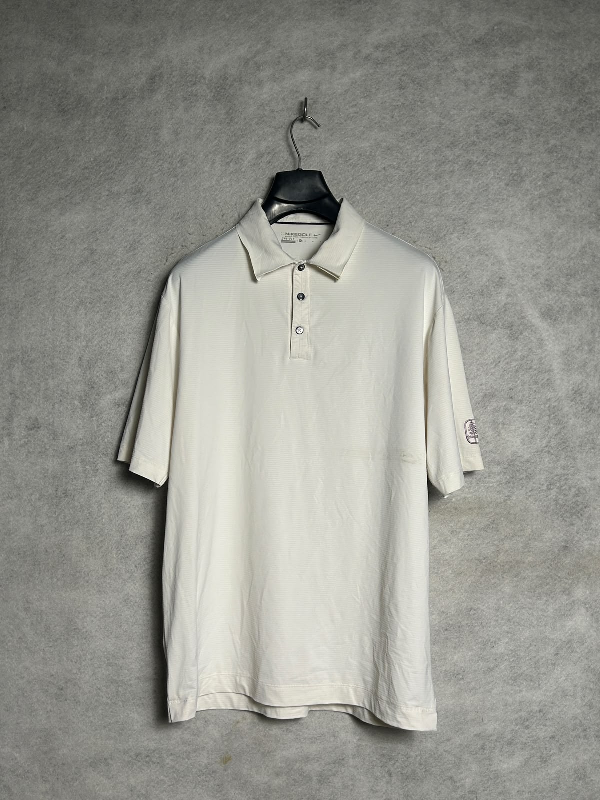 Nike Golf Dri Fit White Polo - Medium