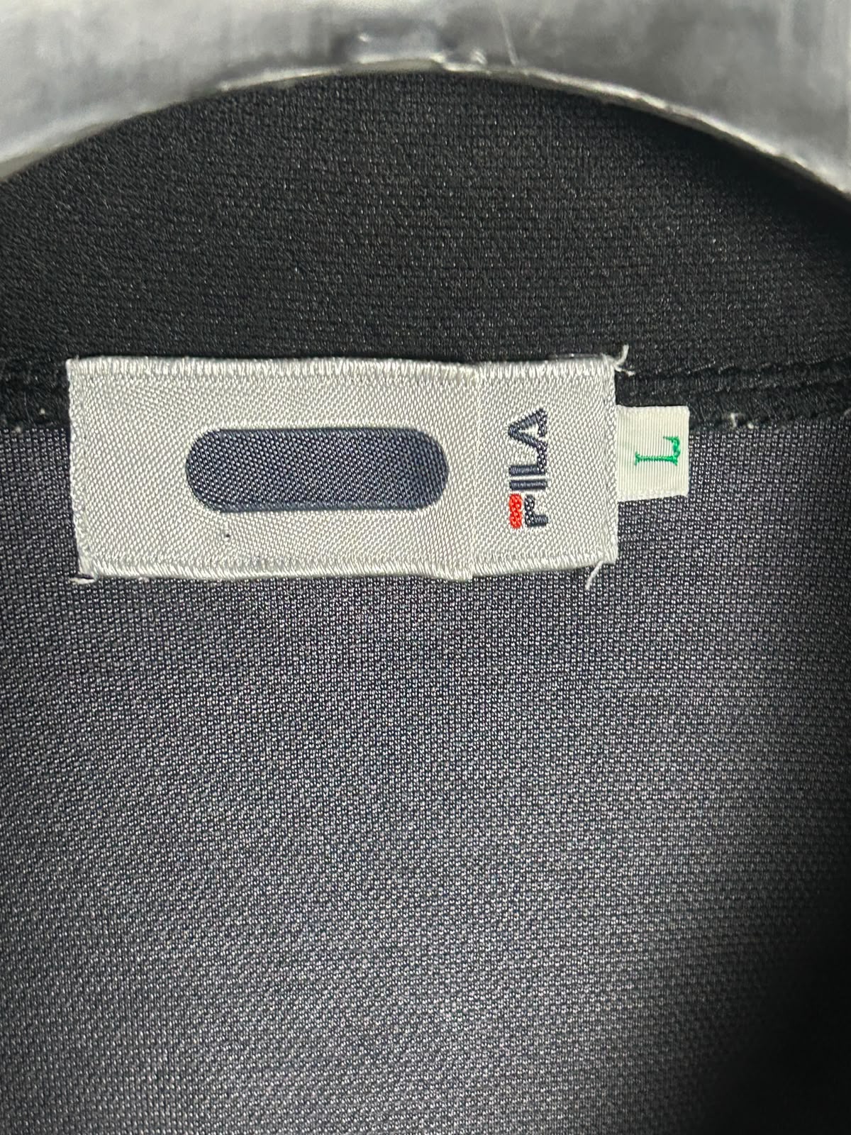 Fila Black And White Half Zip - Large