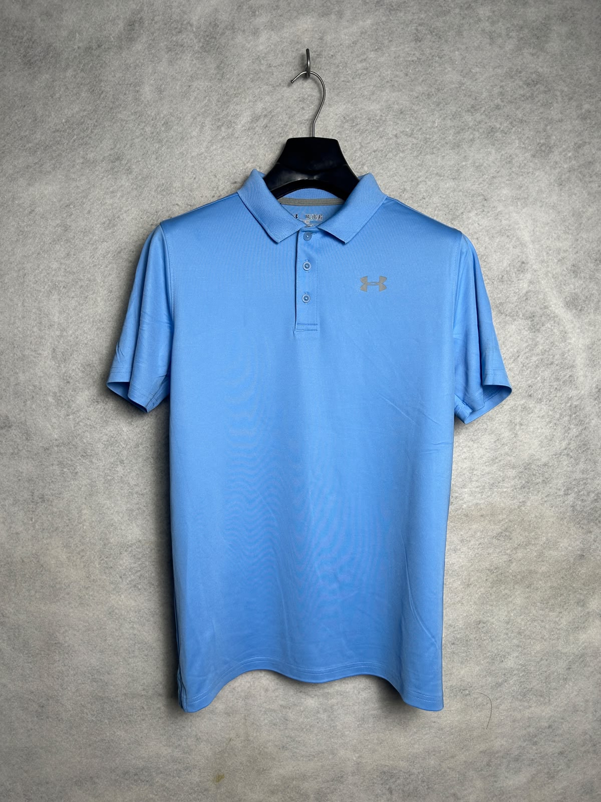 Under Armour Heat Gear Blue Polo - YXL
