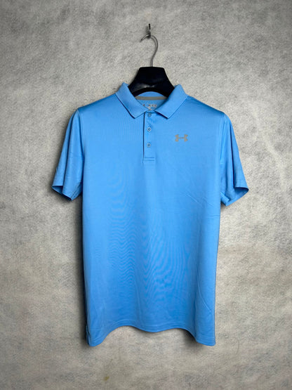 Under Armour Heat Gear Blue Polo - YXL