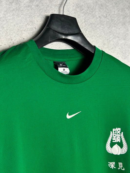 Nike Dri Fit Green Round Neck - XL
