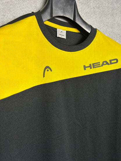 Head Black And Yellow Round Neck - Large