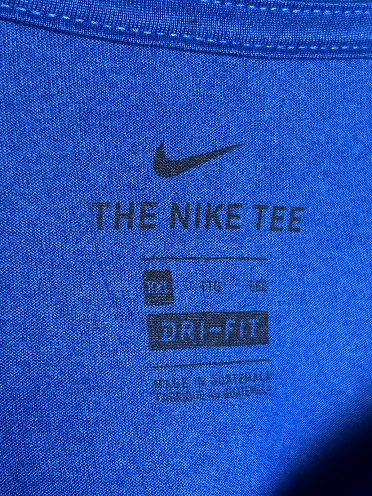 The Nike Tee Dri Fit Blue Round Neck - XXL
