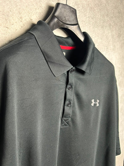 Under Armour Heat Gear Black Polo - 2XL