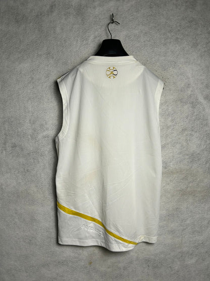 Adidas White Golden Logo Sleeveless - Large