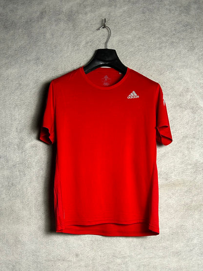 Adidas Running Aeroready Red Round Neck - Medium