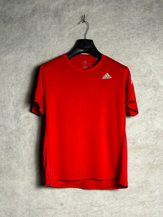 Adidas Running Aeroready Red Round Neck - Medium