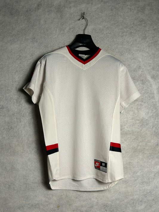 Nike Team Sports White V Neck - Medium