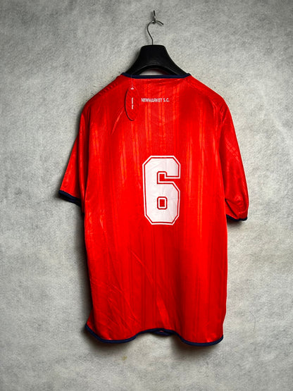 York United Big Logo Red V Neck - Medium