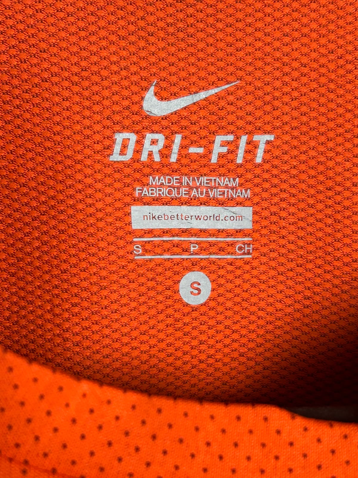 Nike Dri Fit Red Round Neck - Small