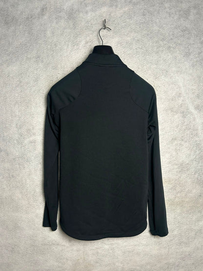 Nike Black Full Sleeves Half Zip - Medium