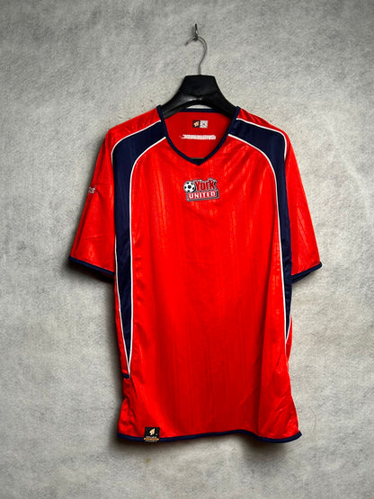 York United Big Logo Red V Neck - Medium