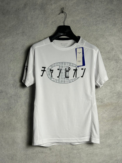 Champion Big Logo White Round Neck - Medium