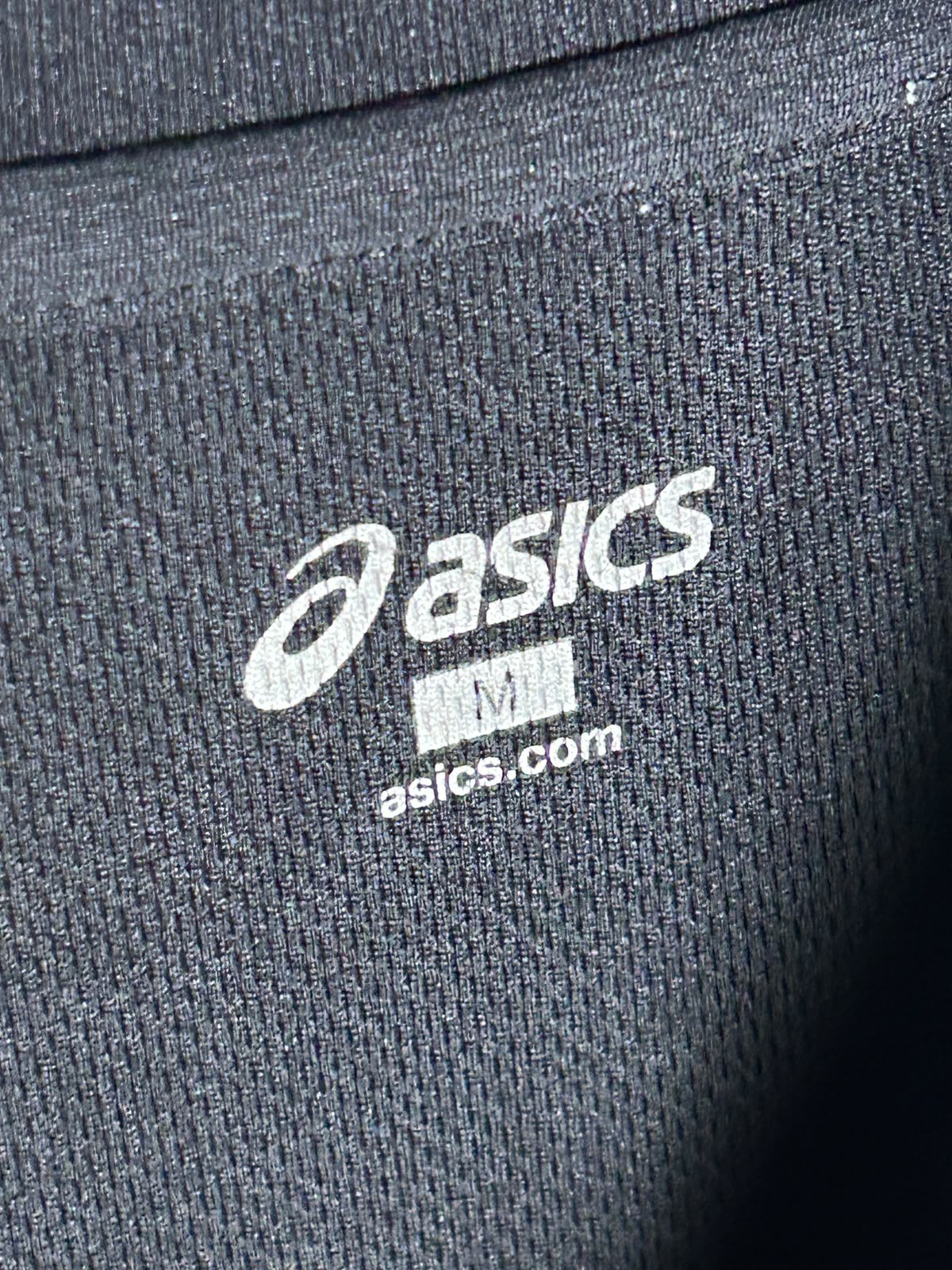 Asics Big Logo A77 Round Neck Black - Medium