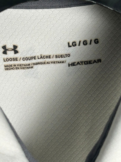 Under Armour Heat Gear White Polo - Large