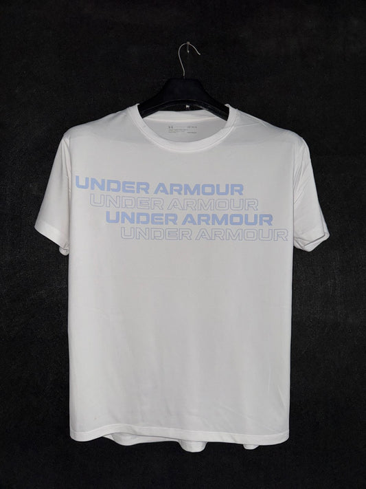 Under Armour Light Blue/White Round Neck - Large