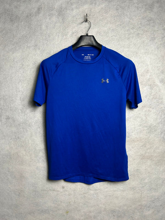 Under Armour The Tech Tee Blue Round Neck - Small